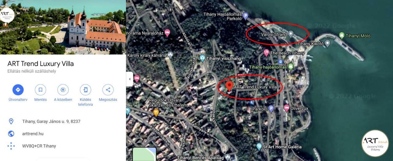 Arttrend Luxury Villa Tihany Eksteriør bilde